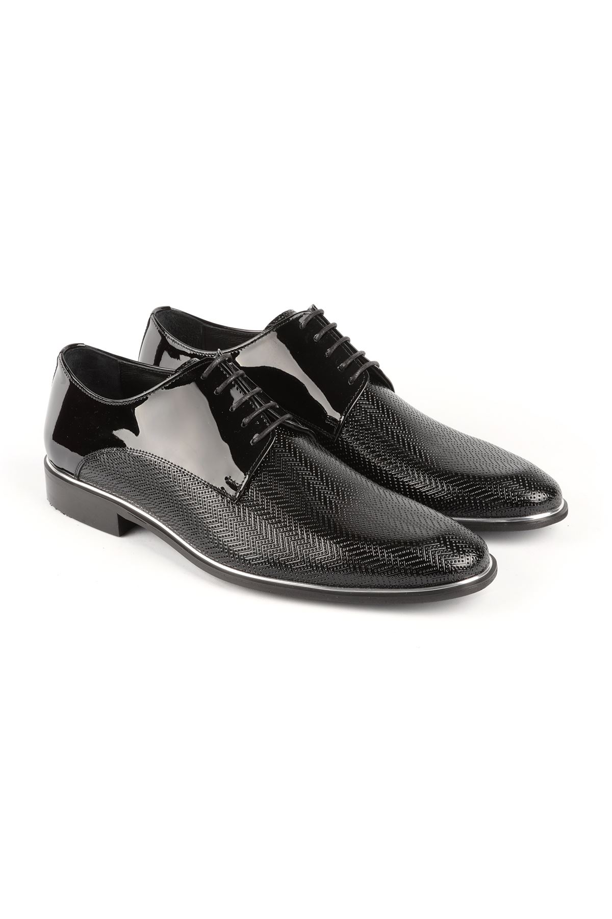 Libero L3580 Siyah Rugan Baskılı Klasik Erkek Ayakkabı