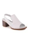 Libero L27.10313 Beyaz Deri Kadın Sandalet 